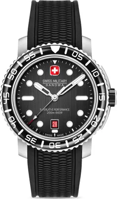Produktbild von SWISS MILITARY HANOWA Herrenuhr Quarzuhr schwarz / silber onesize Herren 44 SMWGN0001701, SMWGN0001720, SMWGN0001730