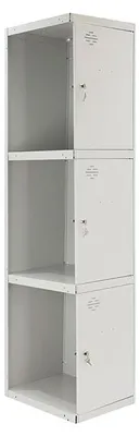 Produktbild von Schließfachschrank Simonlocker Prof.dism. 3 Türen, 1/3, 300, Anthrazit, Anthrazit. Schließfach 1800x300x500 - Simonrack