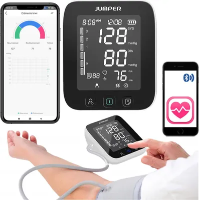 Zdjęcie produktu dla Jumper JPD-HA121 MEDYCZNY Ciśnieniomierz elektroniczny NARAMIENNY Bluetooth