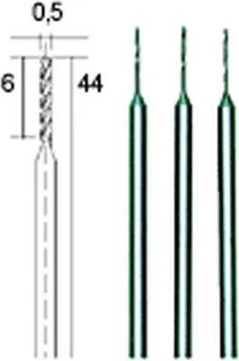 Produktbild von Proxxon Mikro-Spiralbohrer HSS-Stahl 0,5mm 3Stk.