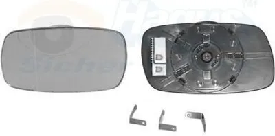 Produktbild von VAN WEZEL Spiegelglas Außenspiegel Rechts für OPEL Astra F CC (T92) Konvex Beheizbar 3735836