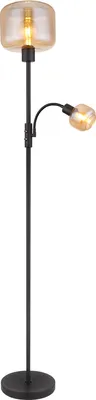 Produktbild von Globo Lighting Stehleuchte Metall schwarz matt, 1x E27