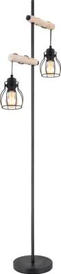 Produktbild von Globo Lighting Stehleuchte Metall schwarz matt, 2x E27