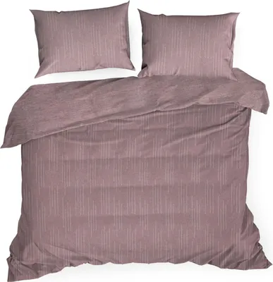 Zdjęcie produktu dla Pościel bawełniana AVINION2 160X200 + 70X80X2 wrzosowa