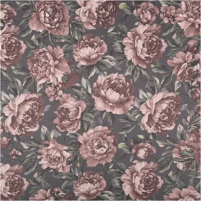 Produktbild von Baumwollstoff Trachtenstoff Rosen dunkelblau altrosa Meterware