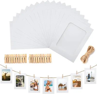 Imagen del producto de Adhesivos para fotos, tamaño 10x15 cm, paquete de 20 unidades, para decoración de paredes