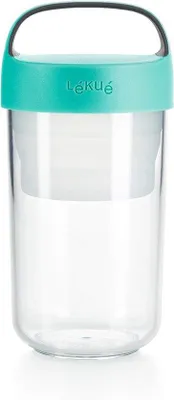 Immagine prodotto di Contenitore ermetico per alimenti da 600 ml, turchese, per snack