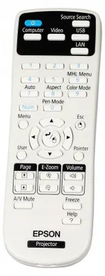 Zdjęcie produktu dla Epson 1613717, Projektor, Naciśnij przyciski, Czarny, Biały