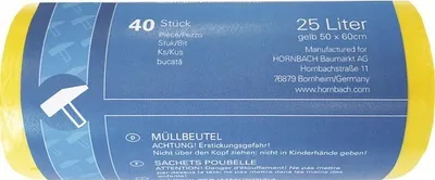Produktbild von Müllbeutel Extra gelb 25 L 40er Pack