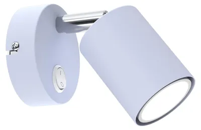 Zdjęcie produktu dla Kinkiet z włącznikiem Fun niebieski 1xGU10x8W metal wym:13,5x8x9cm IP20 Luminex