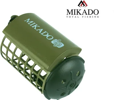 Produktbild von "MIKADO" Futterkorb Dark Olive Ø32 x 37mm Feeder With Bottom 20g