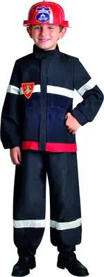 Produktbild von Cesar - F173-001 - Costume - Déguisement - Pompier Boîte - 3 à 5 ans, Bleu, Rouge, Blanc