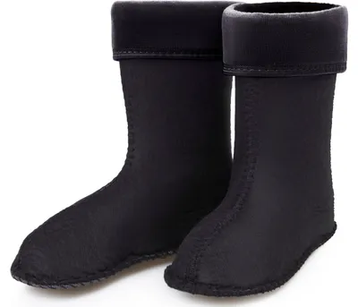 Produktbild von Ladeheid Kinder Mädchen Jungen Wärmende Stiefelsocken für Gummistiefel Innenschuh für Modell LA-KL-EVA-Kids und KL050, KL045 (Schwarz, 30 EU)