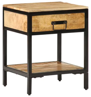 Image de Table de chevet avec tiroir Marron 40 x 35 x 50 cm