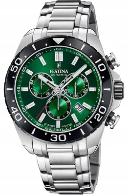 Obrázok produktu pre Festina Chronograf Chrono Swiss Made Green