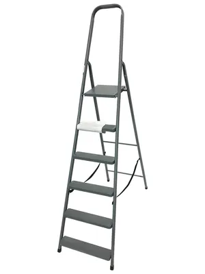 Produktbild von Leiter 6 Stufen Stahl Klappleiter Mehrzweckleiter Multifunktion Haushaltsleiter