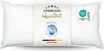 Daunenkissen aus 100% Daunen für Allergiker geeignet, 40x80 cm, Hotelqualität