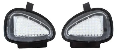 Für VW Golf VI 6 Jetta Tiguan Touran 1T 2x LED Umfeldbeleuchtung Spiegel 18 SMD in der Farbe von GOLDCAR