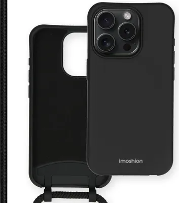 Image de imoshion Color Backcover avec cordon détachable pour l'Apple iPhone 15 Pro - Noir