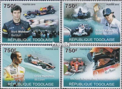 Produktbild von Briefmarken Togo 2010 Mi 3654-3657 (kompl.Ausg.) postfrisch Autorennsport