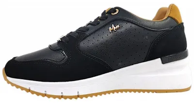 Image de Chaussures de sport pour femmes Mexx Hena, lacets, couleur noire, modèle décontracté