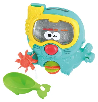 Image de Playgo Jouets de bain Phoque éclaboussant avec lunettes de plongée