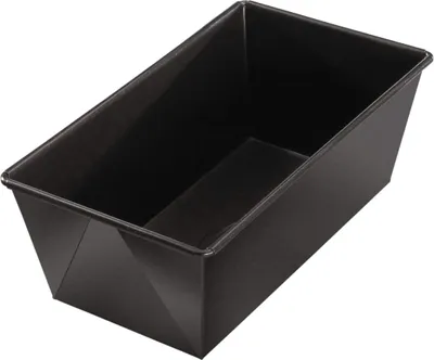 Produktbild von Dr. Oetker Kastenform 20 cm, Königskuchenform mit Antihaftbeschichtung, hochwertige Form, eckige Kuchenform (Farbe: schwarz)