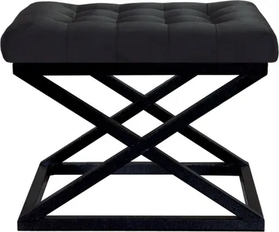 Produktbild von Hanah Home, Capraz - Black v2, Sitzpuff, 100 % METALL, Schwarz, 50 x 40 x 42 cm