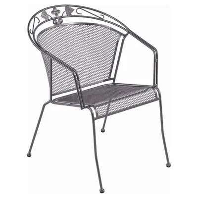 Produktbild von 2er Set Royal Garden Elegance Stapelstuhl Stahl Iron grey