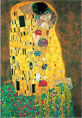 Immagine prodotto di Riproduzione artistica di Gustav Klimt - Il bacio, 1908 (70 x 50 cm)