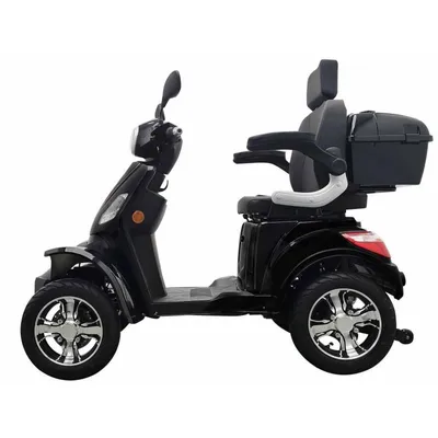 Produktbild von Vita Care 4000 Li Schwarz Elektroroller, 4-rädriger Roller für Senioren mit 1000-W-Motor, Reichweite bis zu 50 km, Geschwindigkeit 25 km/h ohne Dach.