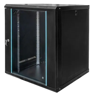Zdjęcie produktu dla Szafa szafka Rack NETBERG 19" 15U 750x600x600mm wisząca instalacyjna czarna