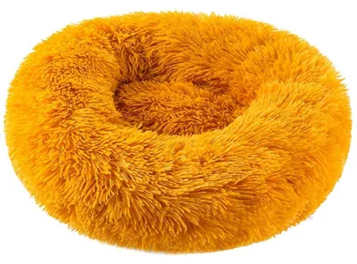 Image de Lit pour chien, lit pour chat, lavable, doux, 100 cm, couleur or