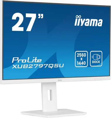 Obrázek produktu pro iiyama ProLite XUB2797QSU-W2, 68,6 cm (27"), 2560 x 1440 px, Quad HD, LED, 1 ms, Bílá