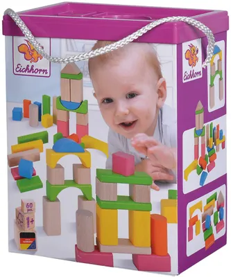 Zdjęcie produktu dla EH natura i kolorowe drewniane klocki konstrukcyjne