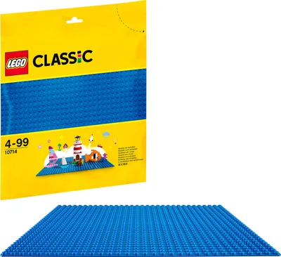 Produktbild von LEGO 10714 Classic Blaue Bauplatte, 25 cm x 25 cm, Lernspielzeug, kreatives Spielen