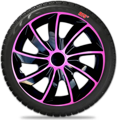 Obrázok produktu pre NRM | Puklice Strong 16" Ružová a Čierna 4ks