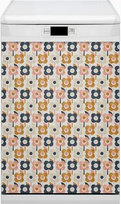 Produktbild von Magnetmatte Geschirrspüle Abwaschbar Küche Magnete  Nachbildung 45x80 cm  - Blumen