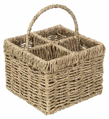 Obrázok produktu pre Ručne pletený košík na príbory z morskej trávy