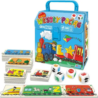 Obrázok produktu pre Gra i Puzzle Wesoły Pociąg Alfabet