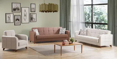 Produktbild von Dreisitzer Couch Polster Sofa 3 Sitz Sofas Zimmer Möbel Dreisitzer Neu Design