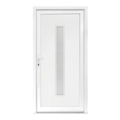 Produktbild von Haustür Bastion Serena, 980 × 2000 mm, DIN links, weiß, mit Türknopf