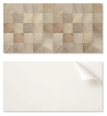 Produktbild von Selbstklebender Vinylboden mit Grafik für die Küche, 100 x 50 cm, Holzplankenmuster