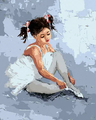 Produktbild von Zuty - Malen nach Zahlen - KLEINE BALLERINA, 40x50 cm, ohne Keilrahmen
