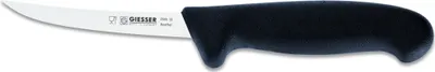 Image de Couteau à désosser Giesser Couteau de boucher antidérapant lame tranchante incurvée - 10 cm, flexible, noir