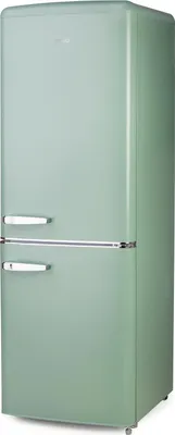 Immagine prodotto di Frigorifero retrò con congelatore - Colore: verde - Capacità: 202 litri - Modello: PRIMO PR196RKMG