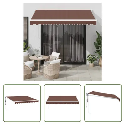 Produktbild von The Living Store Markise Automatisch Braun 300x250 cm