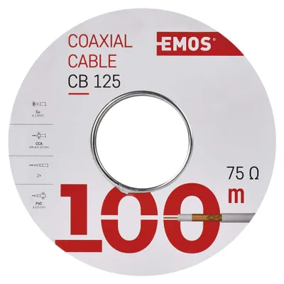 Koaxiální kabel CB125, 100m
