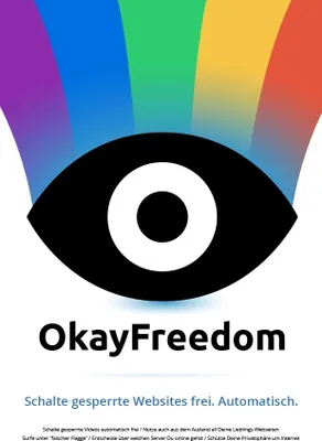 Produktbild von OkayFreedom VPN Premium - 1 PC / 1 Jahr #PKC (ProduktKeyCard)