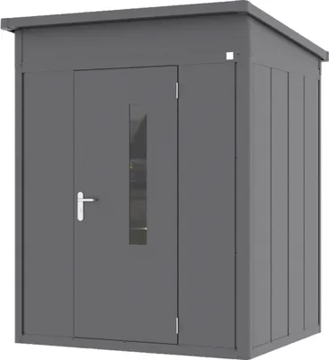 Produktbild von GFP Primeyard Gerätehaus Metall Gartenhaus 180x158x231 cm Geräteschuppen Pultdach anthrazit